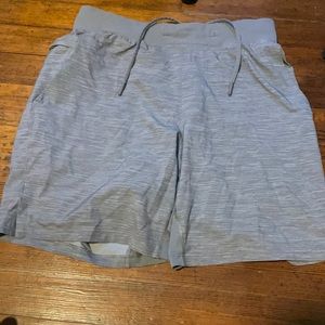 Silver lululemon shorts